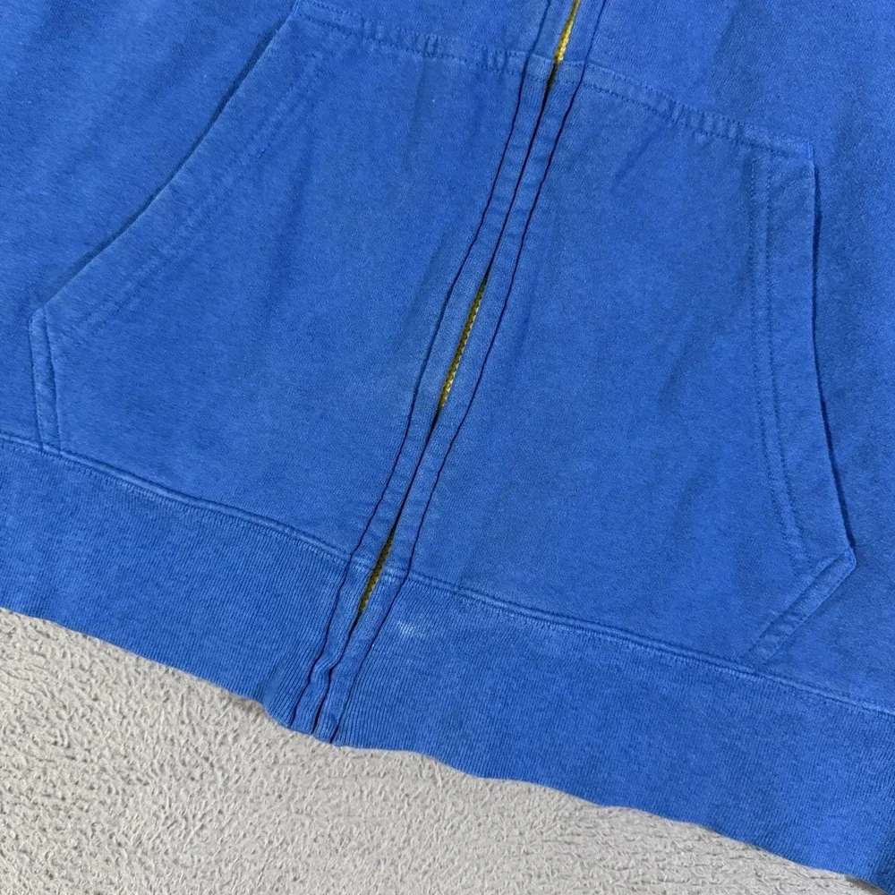 The North Face Full Zip Hoodie Men's Size Medium Blue‎ Yellow
